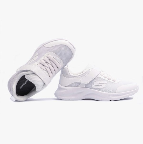 Skechers 303552L/WHT DYNAMATIC Girls Trainers White