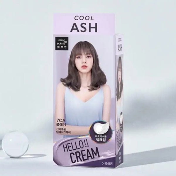 MISE EN SCÈNE Hello Cream Hair Colour Kit #7CA Cool Ash