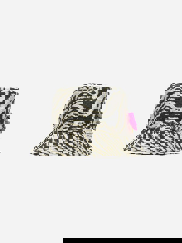 Angels Face Girls Sophie Zebra Bucket Hat in White