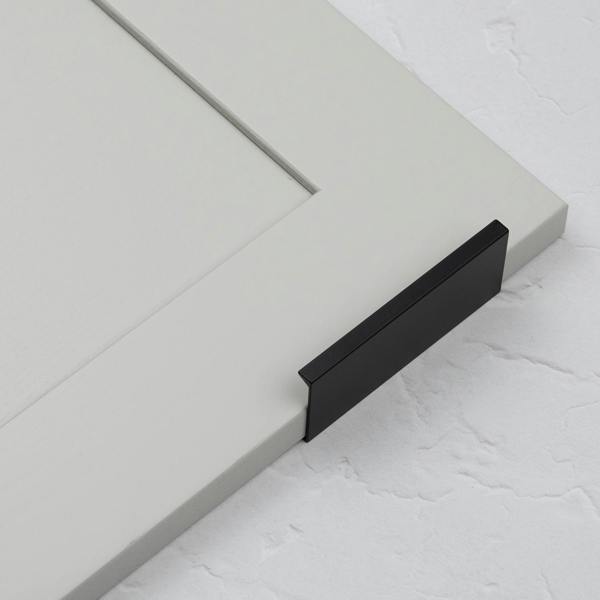 Handle & Home Matt Black Squared Edge Mount Lip Pull Handles