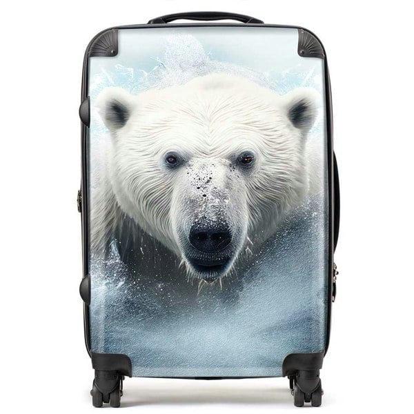 Warren Reed Polar Bear Splashart Suitcase