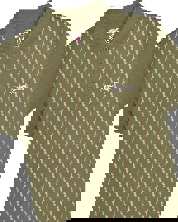 Lambretta Mens Classic Retro Pinstripe Mod Ska Casual Polo Shirt