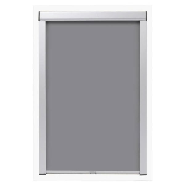 Berkfield Blackout Roller Blinds Grey U08/808