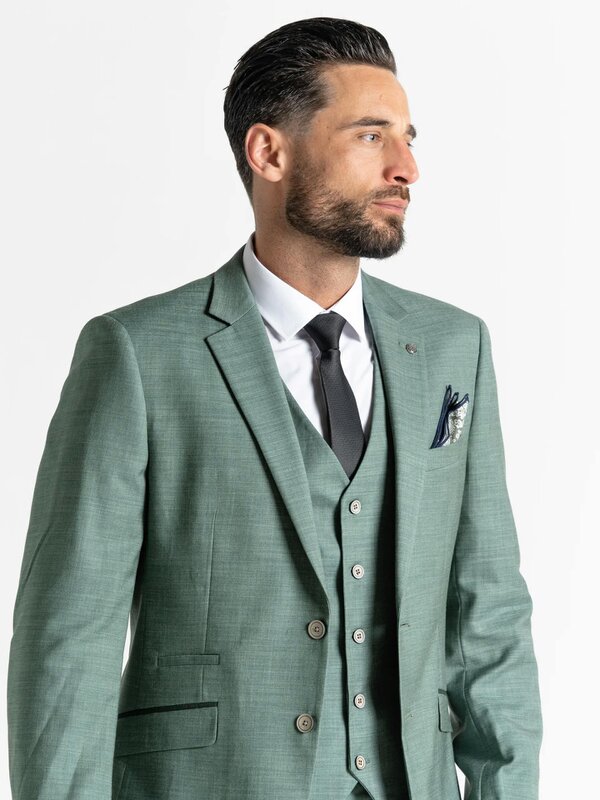 V2 Classic Henry - Light Green Three Piece Suit