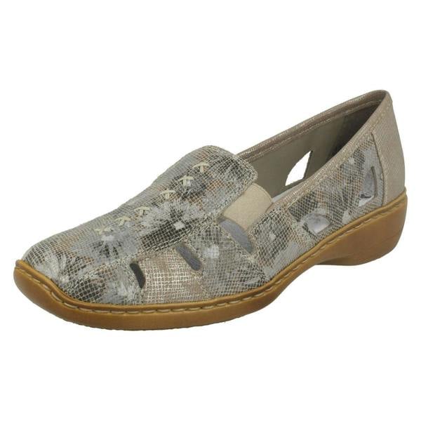 Rieker Ladies Rieker Cut Out Design Slip On Shoes 41385