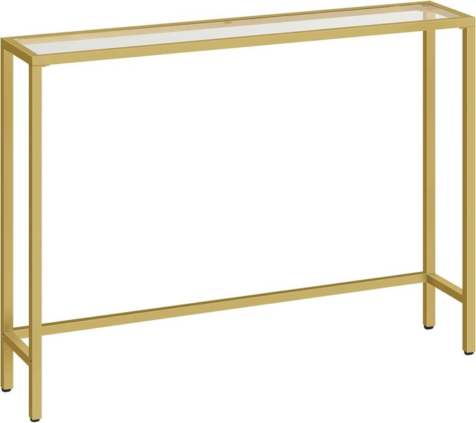 Rafaelo Mobilia Gold Metal Hallway Console Table