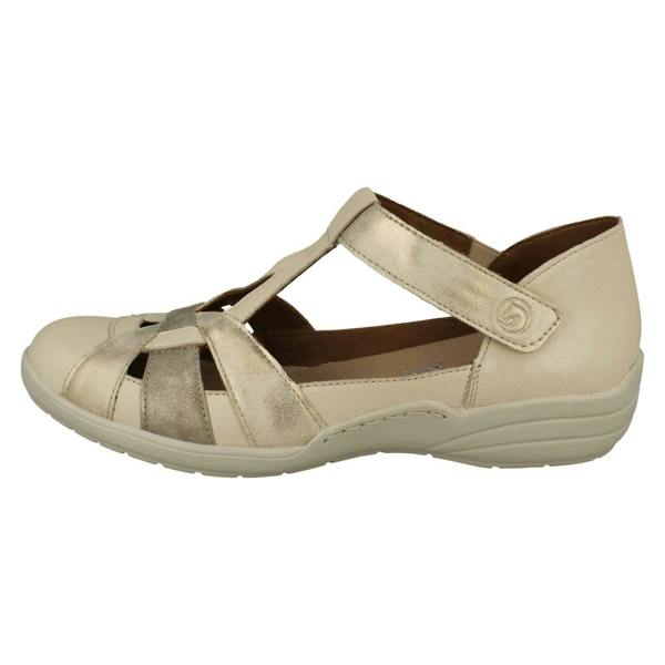 Remonte Ladies Remonte Cut Out Detailed Wide Fitting Summer Shoes R7601