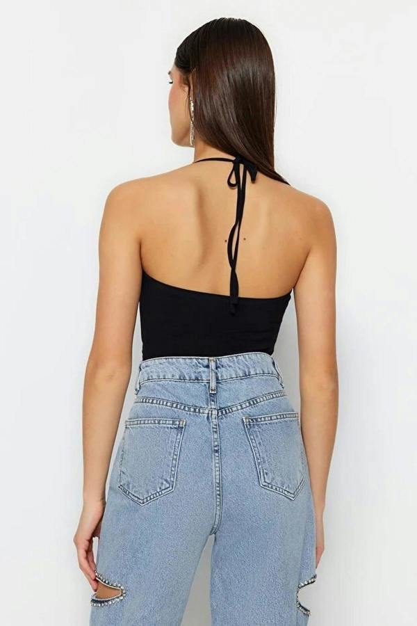 WOVCOR V-Neck Knitted Bodysuit