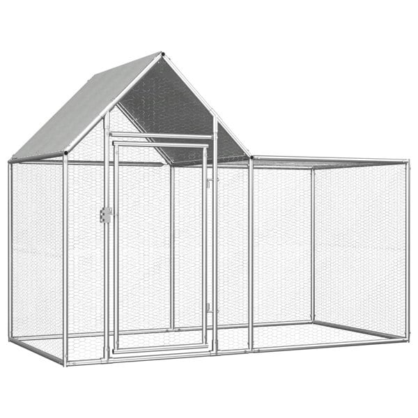 Berkfield Chicken Coop 2x1x1.5 m Galvanised Steel