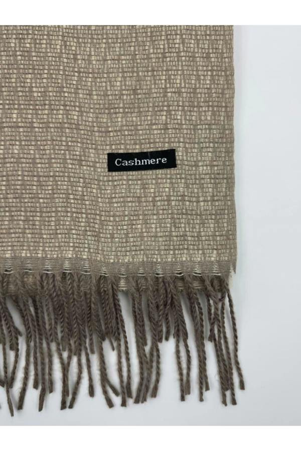 Dyzi Two-Tone Reversible Cashmere-Feel Scarf Taupe Grey