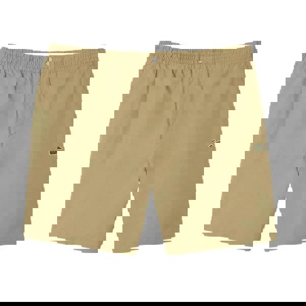 Lacoste Mens Poplin Relaxed Fit Shorts - Beige - 