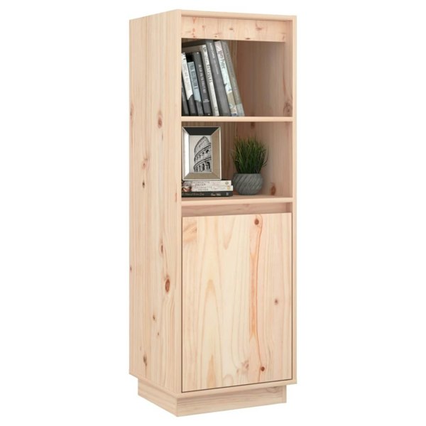 Berkfield Highboard 37x34x110 cm Solid Wood Pine