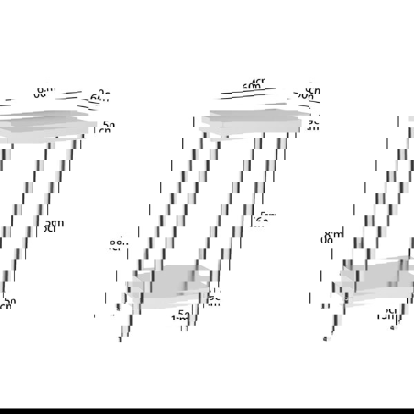 2 Tier Commercial Kitchen Prep and Work Stainless Steel Table Commercial Work Tables Living and Home