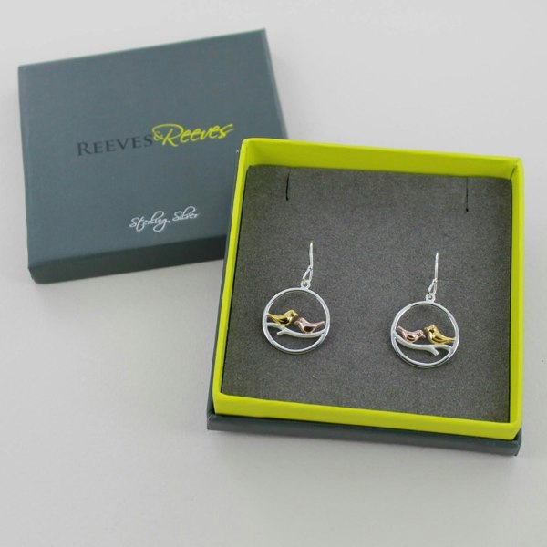 Song Bird Sterling Silver Drop Earrings - Reeves & Reeves