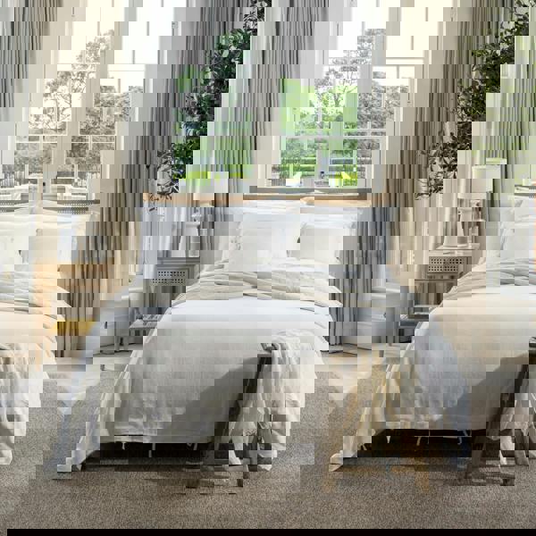 Soak&Sleep White French Linen Duvet Cover