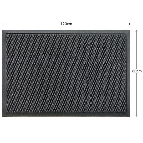 Nicoman Meshmat Entrance Doormat - Dark Grey - 120cm x 80cm