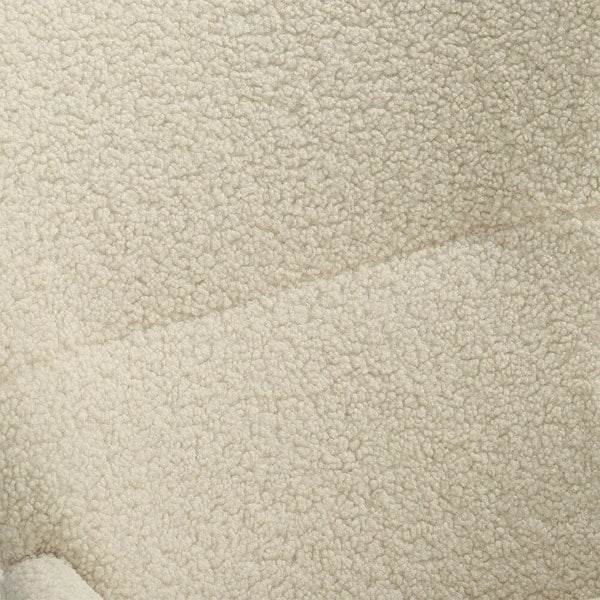 Modern Faux Wool Rocking Chair Upholstered Beige Rocking Chairs Living and Home