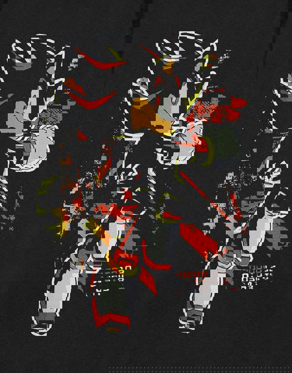 Sonic the Hedgehog Mens Black Shadow Paint Short Sleeved T-Shirt