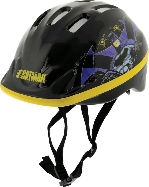 Batman Kids Safety Helmet 52-56cm - Black/Yellow