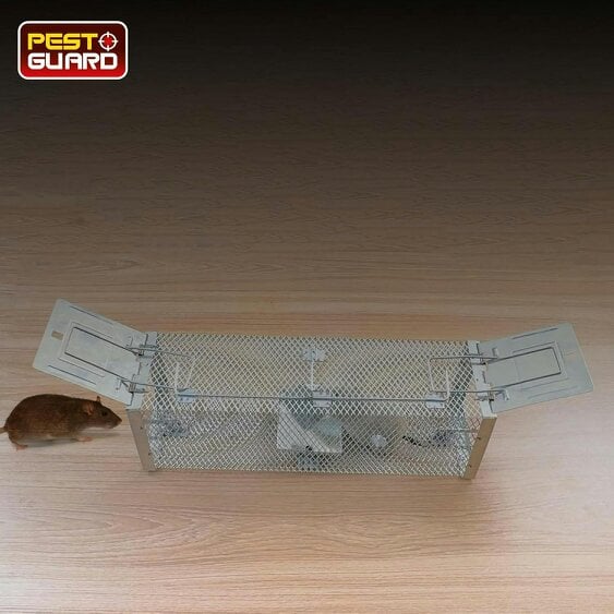 Pest Guard Humane Rat Trap Cage Live Rat Mouse Traps Catch & Release Rats Mice Rodents Pests Reusable Squirrel Cage