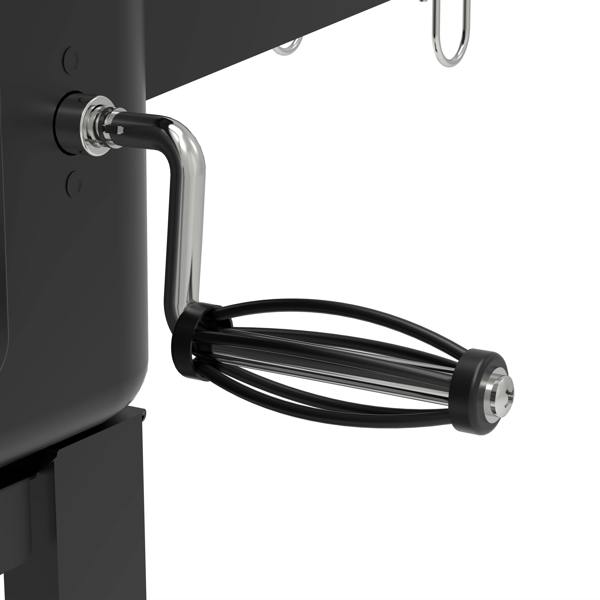 Dellonda Charcoal Grill BBQ Smoker & Trolley with 2 Side Shelves, Black - DG283
