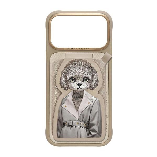 Nimmy Friends Nimmy Teddy Magnetic Combo Case with Detachable MagSafe Card Holder Stand for iPhone 17 Pro Max 6.9" Brown - N-CXMC-KTZH-IP17-PRO-MAX-14