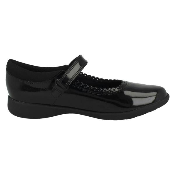 Clarks Girls Clarks Scalloped Edge Mary Jane School Shoes Etch Pure K