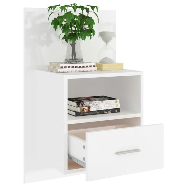 Berkfield Wall-mounted Bedside Cabinets 2 pcs White