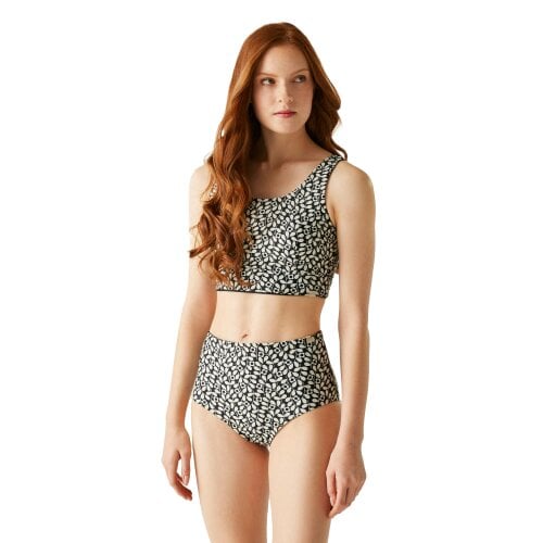 Regatta Womens Orla Kiely Jasmine Flower Reversible Bikini - Black