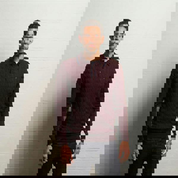 Gabicci G55K24 Merino Polo Neck Sweater Gabicci Classic MULBERRY