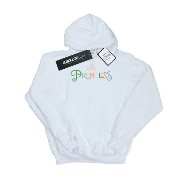 Disney Princess Womens/Ladies Colour Logo Hoodie - White