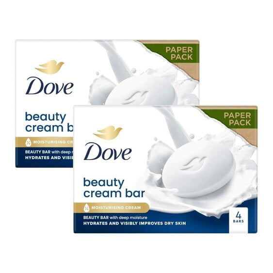 Dove Orignal Moisturising Beauty Cream Bar for Soft & Smooth Skin, 4x90g, 3 Pack