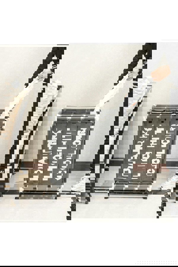 Living and Home 3 Bin Large Laundry Hamper Laundry Baskets Laundry Sorter with Wheels