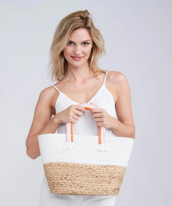 Pia Rossini Mirabel - Straw Tote Bag