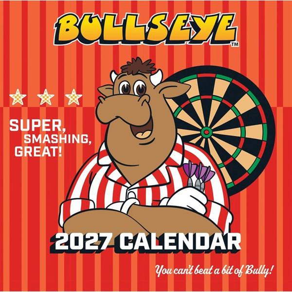 Bullseye Calendar 2027, Wall Calendars, Month To View, Entertainment, Gift
