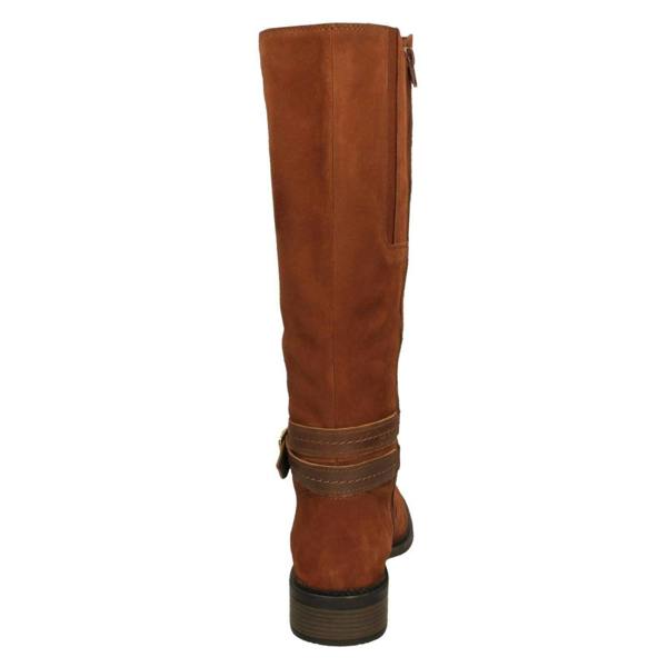 Clarks Ladies Clarks Zip Comfort Knee High Boots Maye Shine