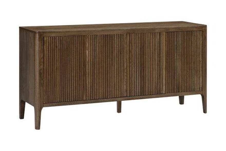 Wyld Haus Manaus Walnut Wood Grain Four Door Sideboard