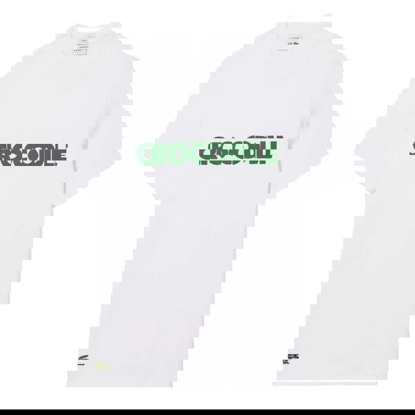 Lacoste Mens Printed Cotton T-Shirt - White - 