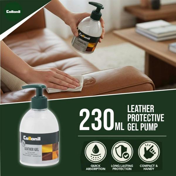Collonil Leather Gel 60ml/230ml Waterproof, Dirt-Repellent & Colour-Reviving Leather Care