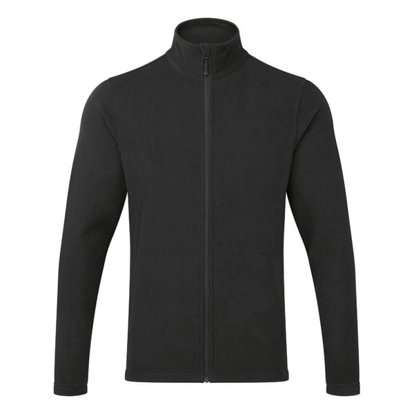 Premier Mens Recyclight Full Zip Fleece Jacket - Black
