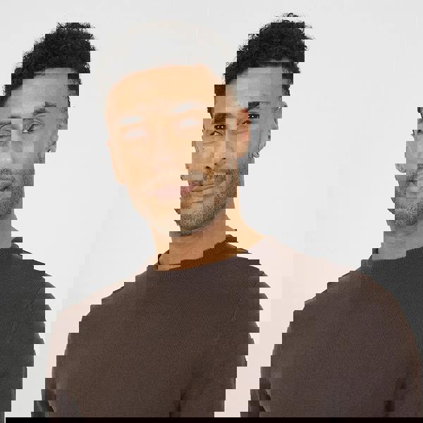 Brave Soul Chocolate Crew Neck Knitted Jumper - Chocolate Image 4