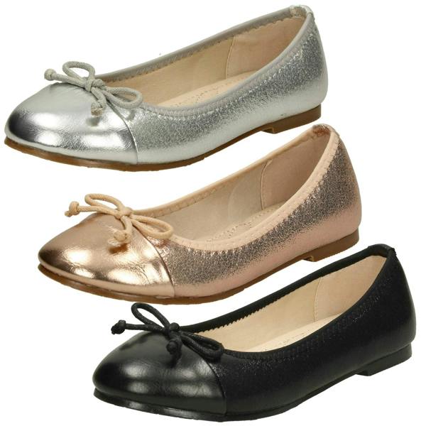 Spot On Girls Spot On Bow Detailed Ballerina Shoes