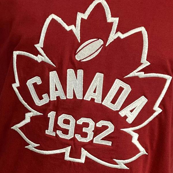 Ellis Rugby Canada Rugby 1932 T-Shirt Red