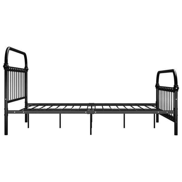 Berkfield Bed Frame Black Metal 160x200 cm
