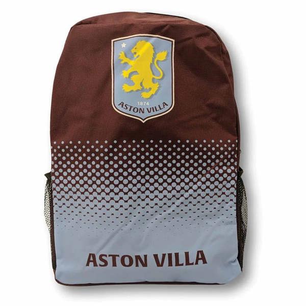 Aston Villa FC Fade Backpack, Bags, Sports, Gift