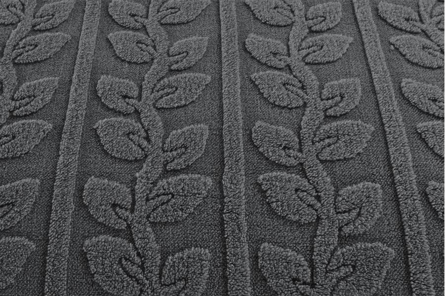 Leaves Teddy Grey Duvet Cover Set