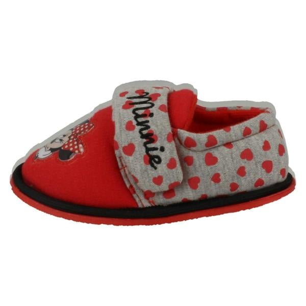 Disney Girls Disney Hook & Loop Slippers Minnie Mouse Boarder