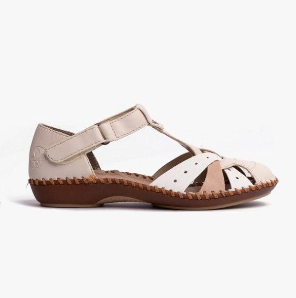 Rieker M1655-61 Womens Sandals - Beige