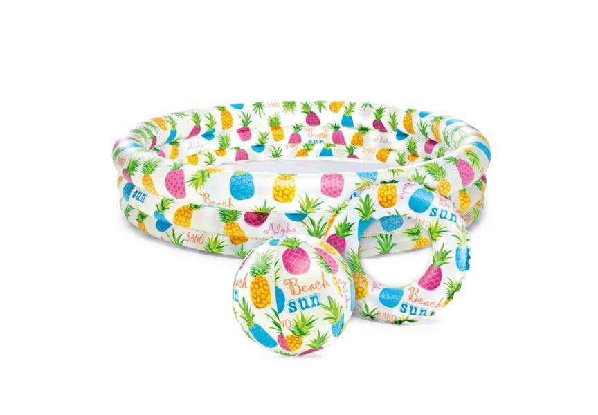 INTEX 52" Inflatable Pineapple Play Pool Set