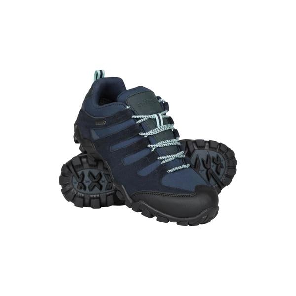 Mountain Warehouse Womens/Ladies Belfour Suede Waterproof Walking Shoes - Dark Blue - 